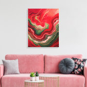 Christmas Bloom Frequencies Sacred Energy Wrapped Canvas Afdruk (Insitu (Woonkamer))