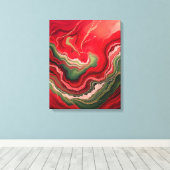 Christmas Bloom Frequencies Sacred Energy Wrapped Canvas Afdruk (Insitu (Houten vloer))