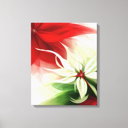 Christmas Bloom Frequency Sacred Poinsettia  Canvas Afdruk (Voorkant)
