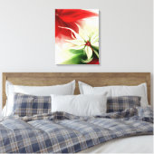 Christmas Bloom Frequency Sacred Poinsettia  Canvas Afdruk (Insitu (Slaapkamer))
