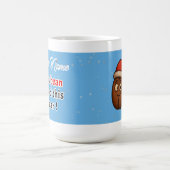 Christmas Blue Coffee Pun Koffiemok (Center)