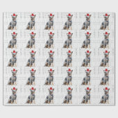 Christmas Blue Heeler voor Hondenliefhebber Holida Cadeaupapier (Vlak)