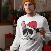 Christmas Blue Merle Franse Bulldog sweatshirt