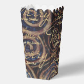 Christmas Blue Swirls Favor Boxes Bedankdoosjes (Achterkant)