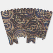 Christmas Blue Swirls Favor Boxes Bedankdoosjes (Ongevouwen)