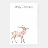 Christmas Blush Pink Deer Post-it® Notes (Voorkant)