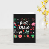 Christmas Bmt Crew Nurse Bone Marrow Transplant Nu Kaart (Gele Bloem)