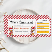 Christmas Boarding Pass Ticket Gift Kaart