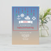 Christmas Boat Mobile Kaart (Staand voorkant)