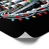 Christmas Boating Sailing Cruise Boat Surrounded B Poster (Hoek)