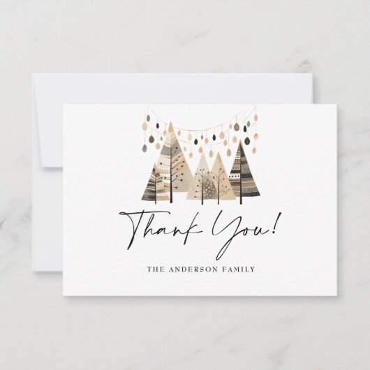 Christmas Boho Bedankkaart (Voorkant)