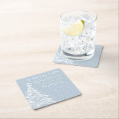 Christmas Boho Blue Boy Baby shower Kartonnen Onderzetters (Insitu)