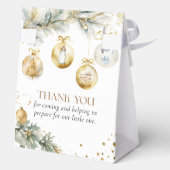 Christmas Boho Merry Little Baby shower Bedankdoosjes (Achterkant)