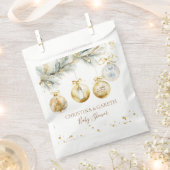 Christmas Boho Merry Little Baby shower Bedankzakje (Geknipt)