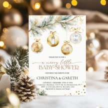 Christmas Boho Merry Little Baby shower