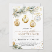 Christmas Boho Merry Little Baby shower Kaart (Voorkant)