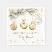 Christmas Boho Merry Little Baby shower Servet (Voorkant)