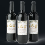 Christmas Boho Merry Little Baby shower Wijn Etiket<br><div class="desc">Voeg feestelijke charme toe aan uw baby shower met deze kerstboho "Merry Little Baby" wijnlabels! Met warme vakantietonen en een gezellig ontwerp,  zijn ze de perfecte touch voor het vieren van dit vrolijke seizoen in stijl. Ideaal voor een vrolijke bijeenkomst!</div>