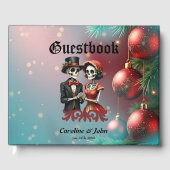 Christmas Bone Romance, A festive skeleton couple. Gastenboek (Voorkant)