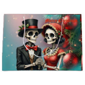 Christmas Bone Romance, A festive skeleton couple. Groot Cadeauzakje (Voorkant)