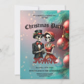 Christmas Bone Romance, A festive skeleton couple. Kaart (Voorkant)