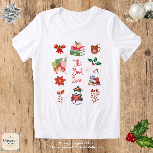 Christmas Book Lover T-Shirt