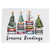 Christmas Book Lover Teacher Reading Season Xmas Groot Cadeauzakje (Voorkant)