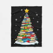 Christmas Book Tree Funny Librarians Books Lover  Fleece Deken (Voorkant)