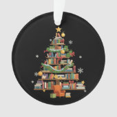 Christmas Books Tree Book Lover Teachers Bookworm  Ornament (voorkant)