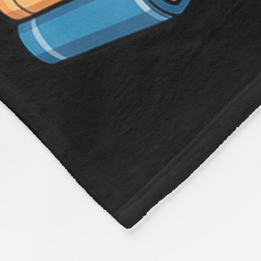 Christmas Bookworm Gingerbread Reading Books Funny Fleece Deken (Hoek)