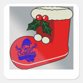 Christmas Boot Design - Sticker