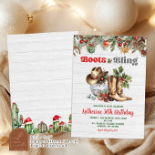 Christmas Boot en Bling Disco Volwassen Verjaardag Kaart