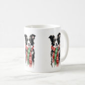 Christmas Border Collie Mok – Feestelijke vakantie (Voorkant rechts)