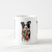 Christmas Border Collie Mok – Feestelijke vakantie (Center)