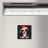 Christmas Boston Terrier Dog Santa Hat Funny Xmas  Magneet (Insitu (Vaatwasser))