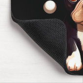 Christmas Boston Terrier Dog Santa Hat Funny Xmas  Muismat (Hoek)