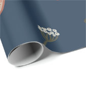 Christmas botanical seamless vintage beautiful pat cadeaupapier (Rol Hoek)