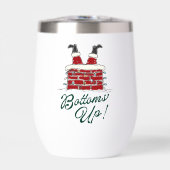 Christmas “Bottoms Up”Santa Chimney Funny Holiday (Voorkant)
