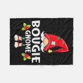 Christmas Bougie Gnome X-mas Family Matching  Fleece Deken (Voorkant (Horizontaal))