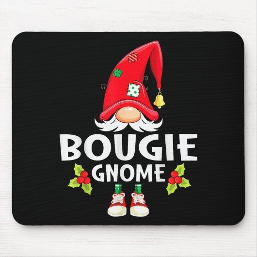 Christmas Bougie Gnome X-mas Family Matching Muismat (Voorkant)