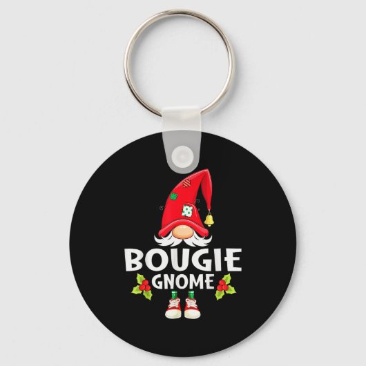 Christmas Bougie Gnome X-mas Family Matching Sleutelhanger (Voorkant)