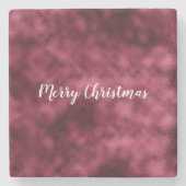 Christmas Bourgogne Red Stenen Onderzetter (Voorkant)