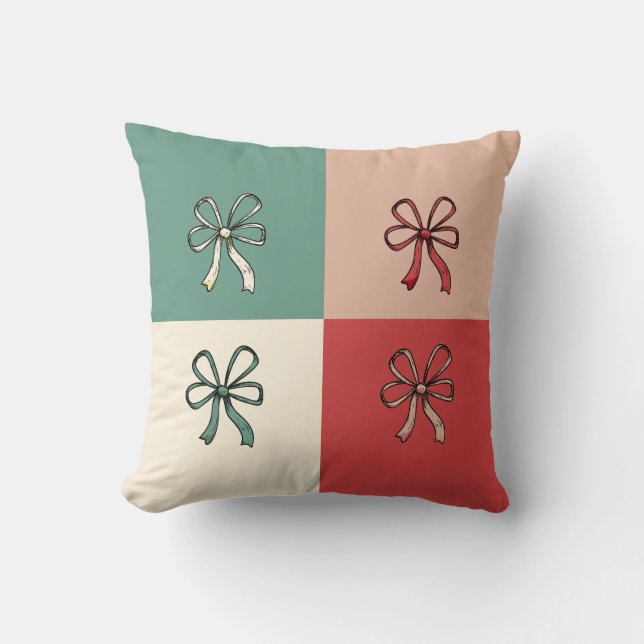 christmas bow conquette kussen (Voorkant)