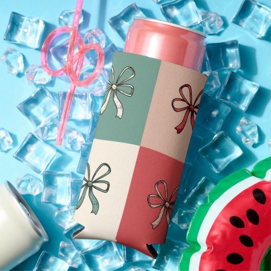 christmas bow conquette seltzer blikjeskoeler (Insitu Zomer)