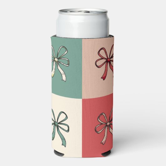 christmas bow conquette seltzer blikjeskoeler (Seltzer Achterkant)