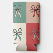 christmas bow conquette seltzer blikjeskoeler (Achterkant)