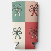 christmas bow conquette seltzer blikjeskoeler (Voorkant)