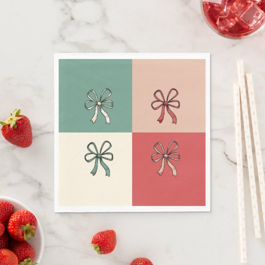 christmas bow conquette servet (Insitu)