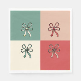 christmas bow conquette servet