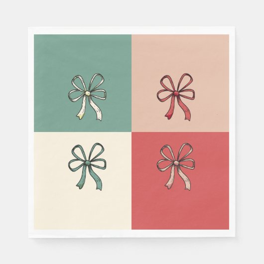 christmas bow conquette servet (Voorkant)